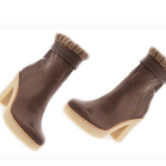 GAP Shoes - Gap leather sweater cuff tan taupe boots